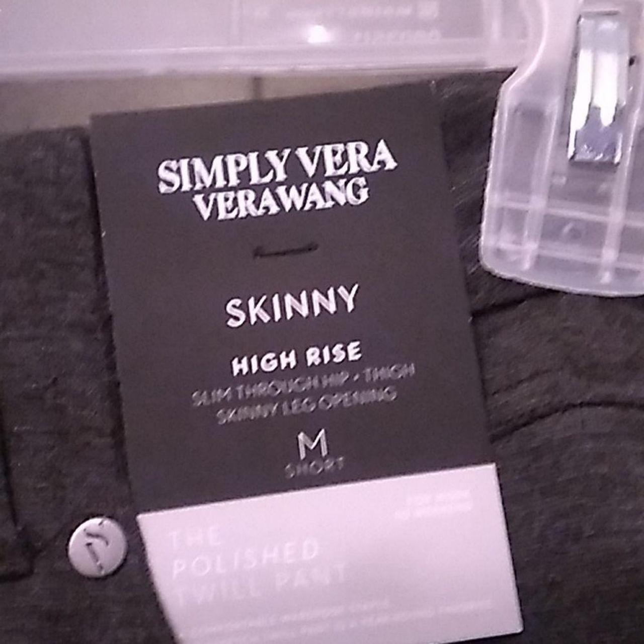 Simply Vera by Vera Wang twill skinny pants- black. - Depop