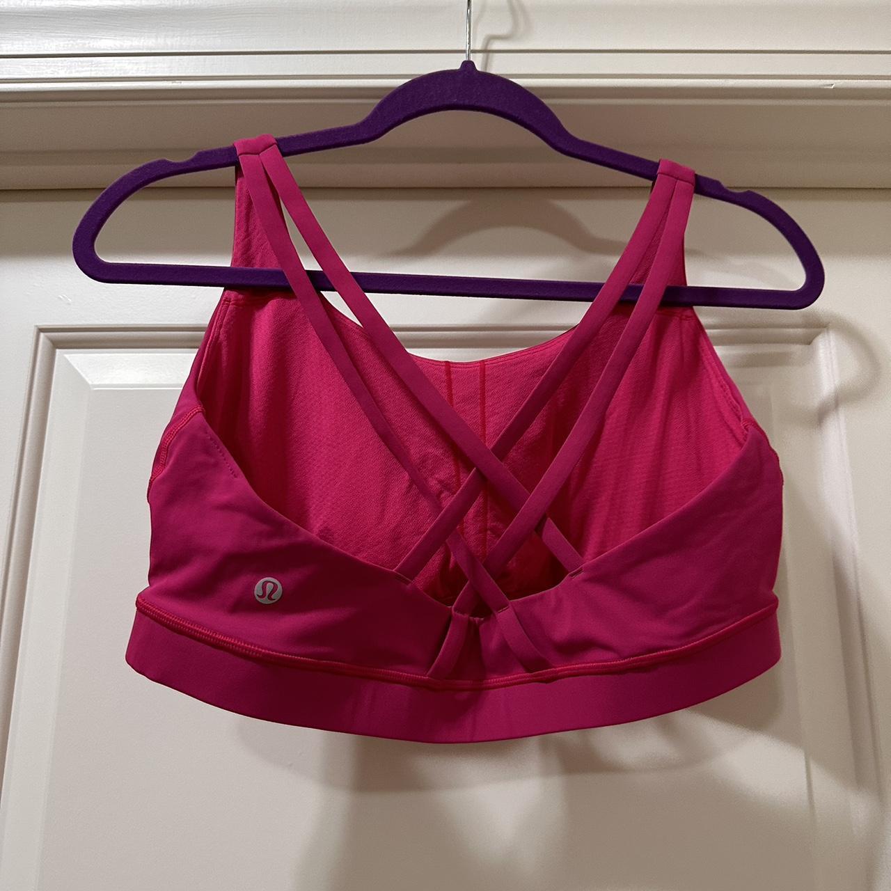 lululemon Sonic Pink Neon Energy Bra -Never... - Depop