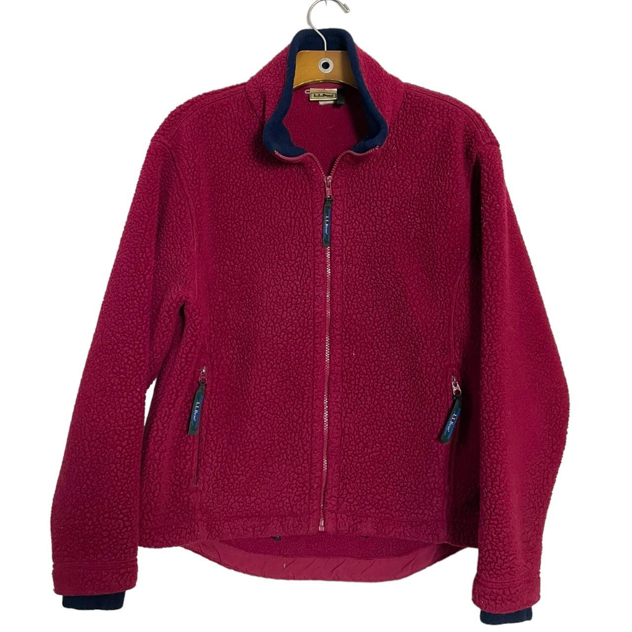 Vintage LL Bean Fleece Super cute 90s jacket - zip... - Depop