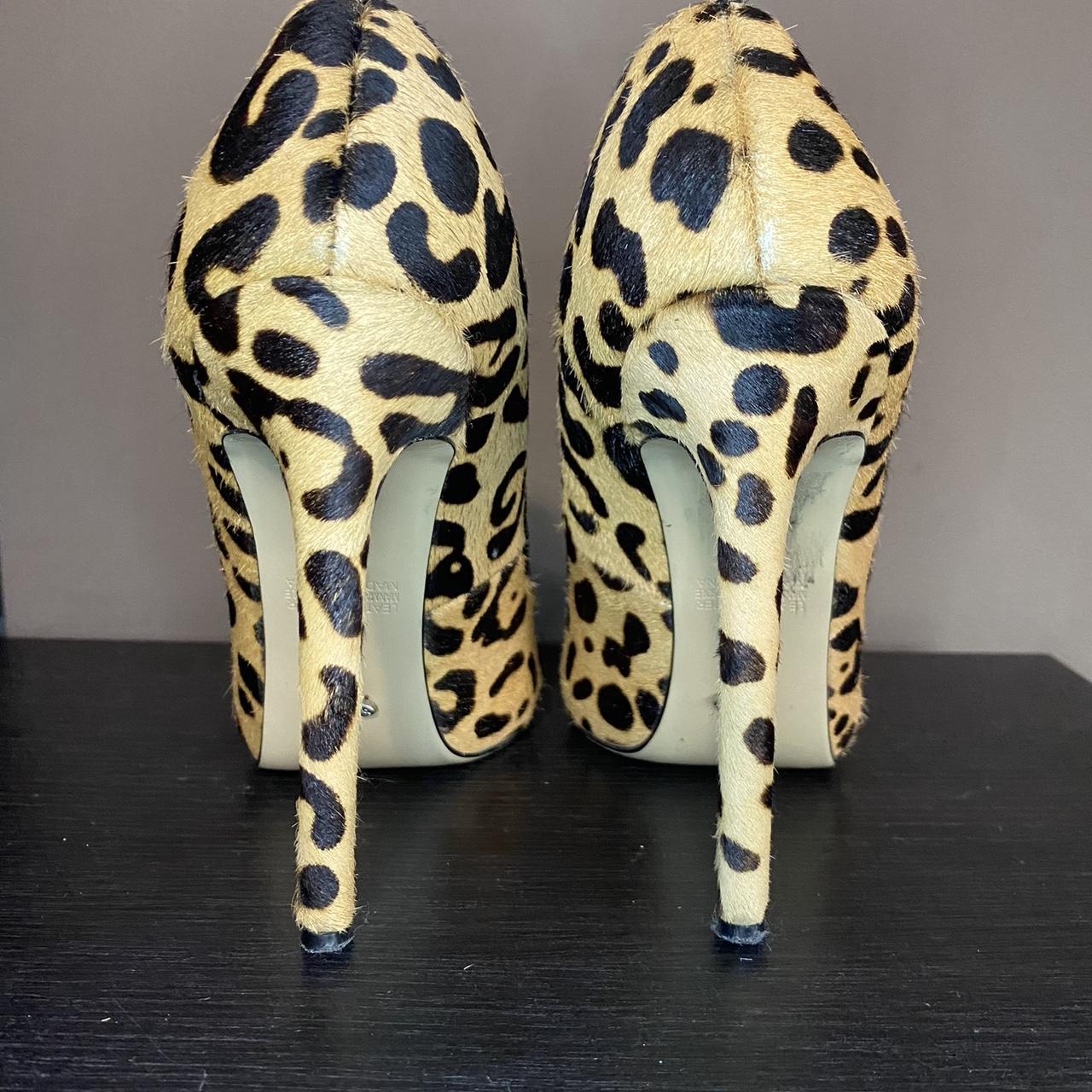 Tony Bianco, Leopard Print Heels. Size... - Depop