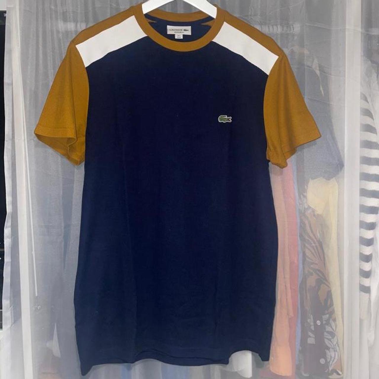 T shirt lacoste discount jaune