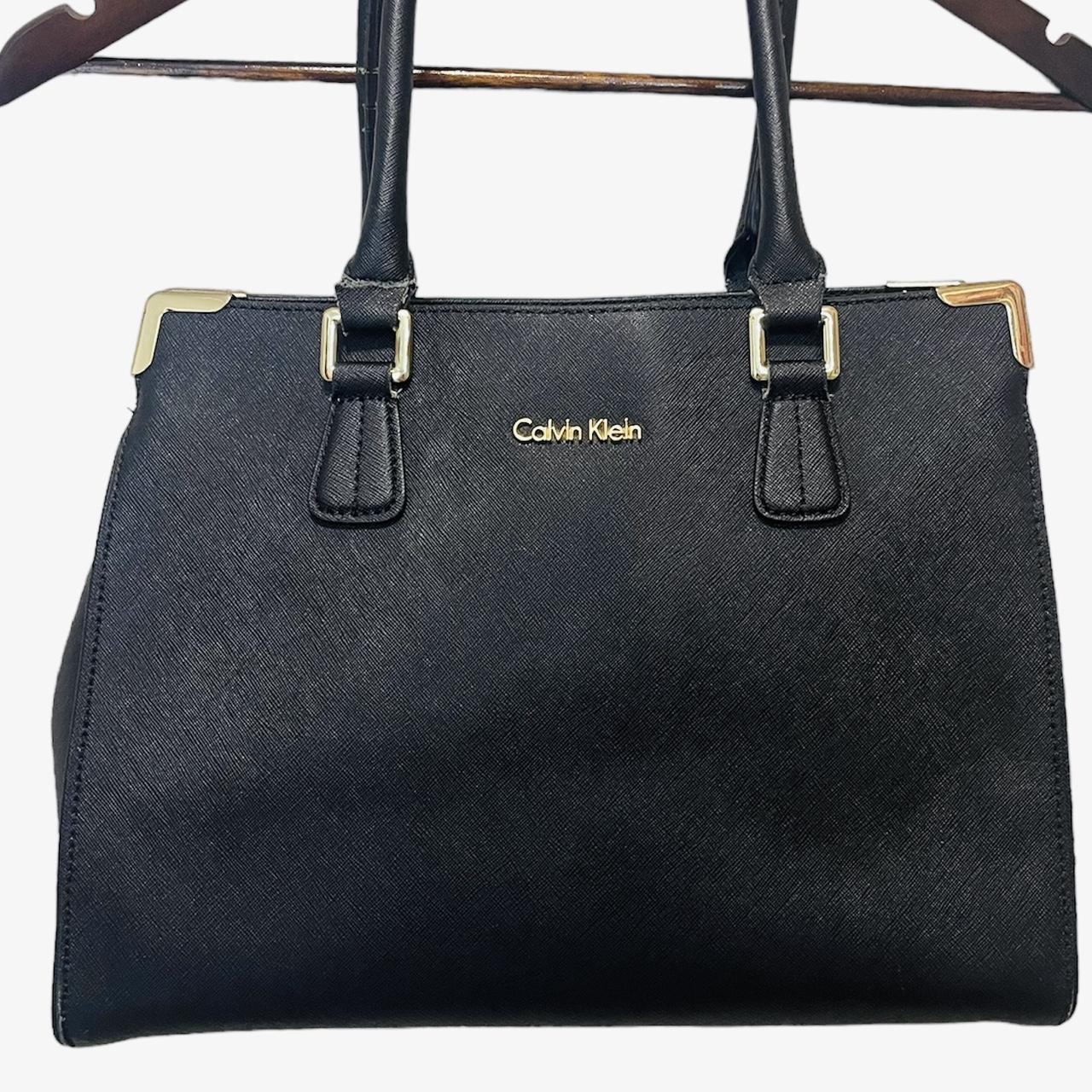 Calvin Klein Saffiano Leather hot Satchel