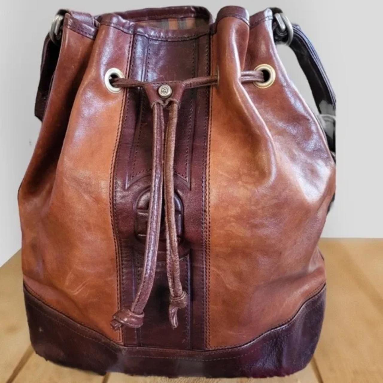 Marino orlandi discount leather bucket bag