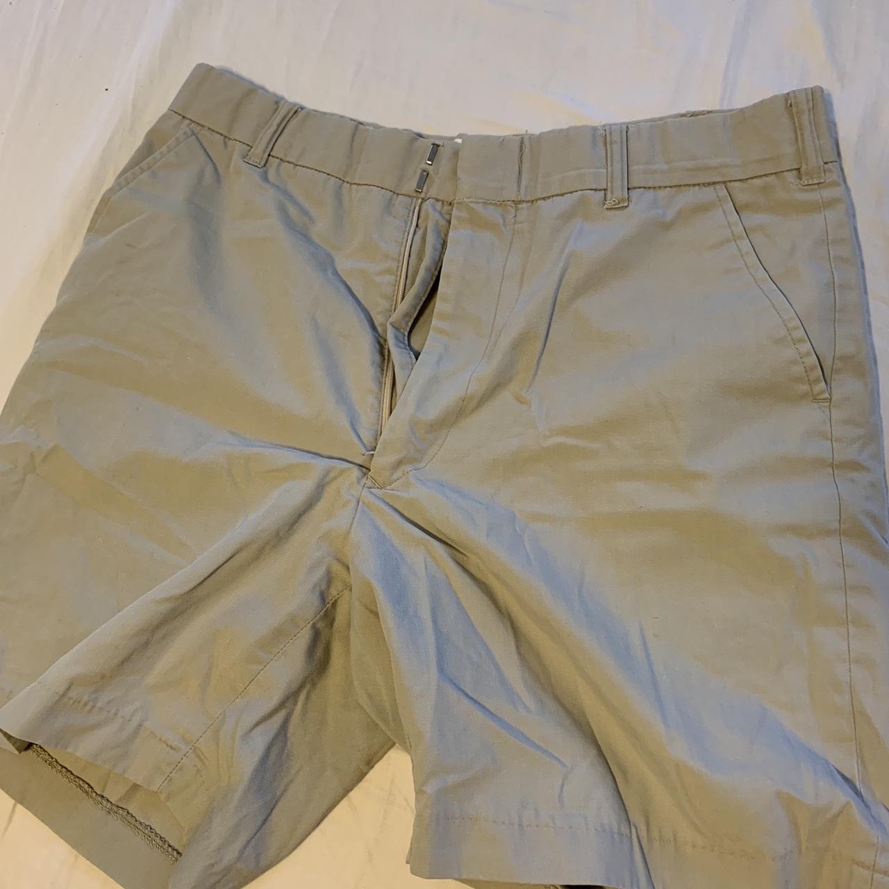 loose fit khaki shorts Depop