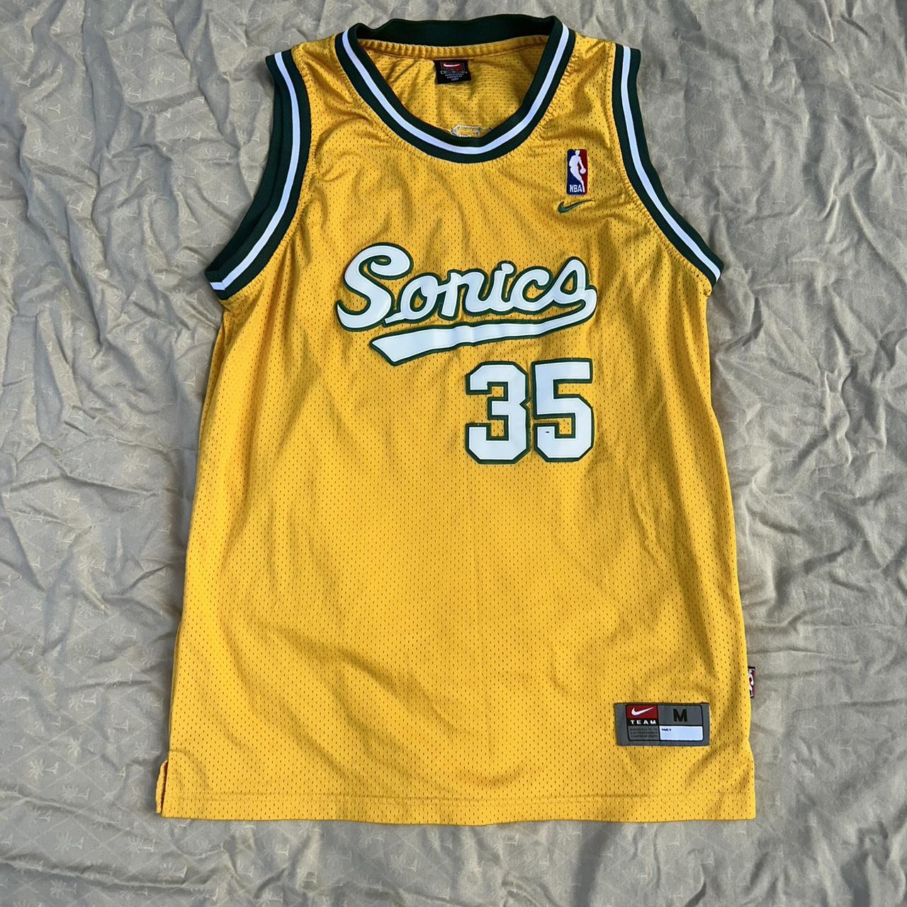 Kevin durant sales yellow sonics jersey