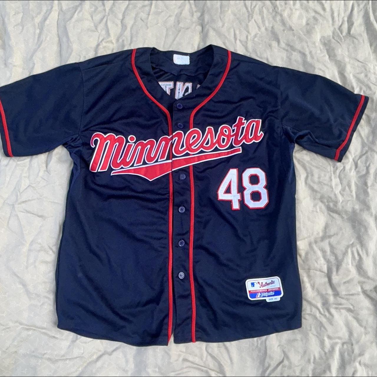 Minnesota Twins Authentic Majestic Baseball Jersey - - Depop