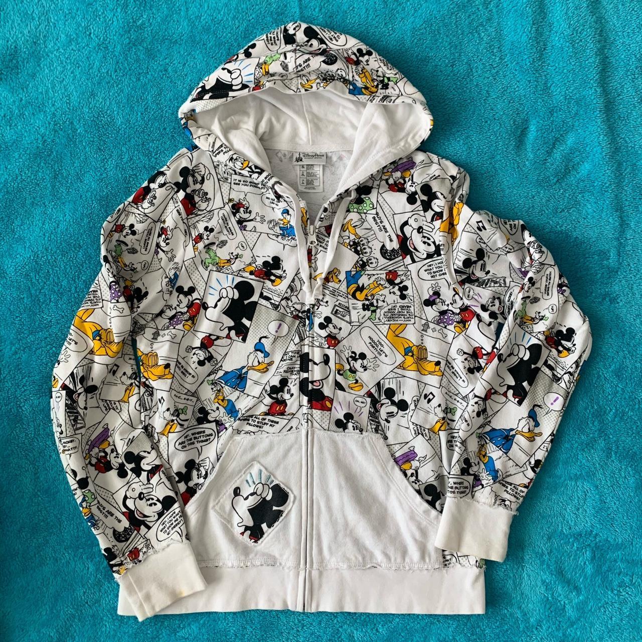 Mickey mouse hot sale white hoodie