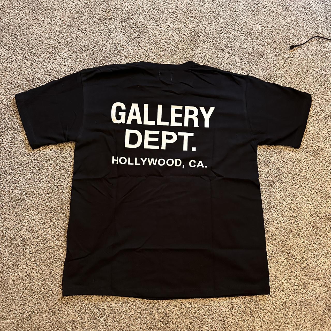 Gallery Dept. Men's Black T-shirt | Depop