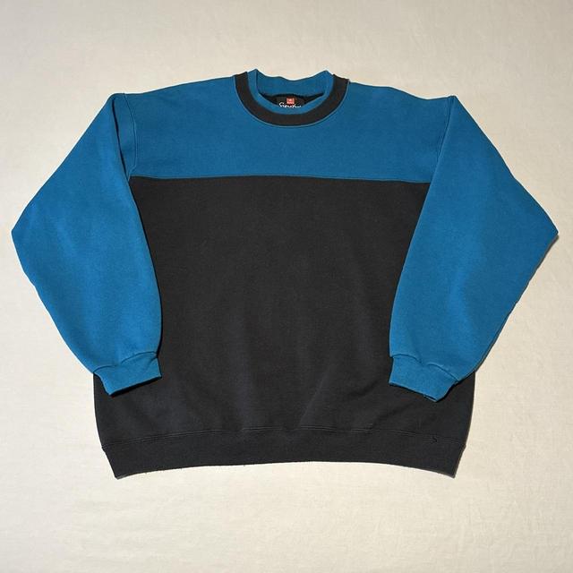 Vintage 90s Hanes Signature Collection color block - Depop