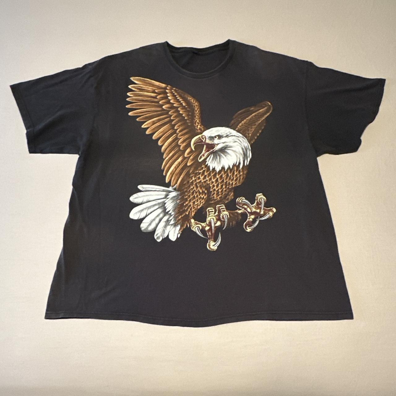 Vintage 90s Bald Eagle T Shirt Size 2xl Big Graphic Depop