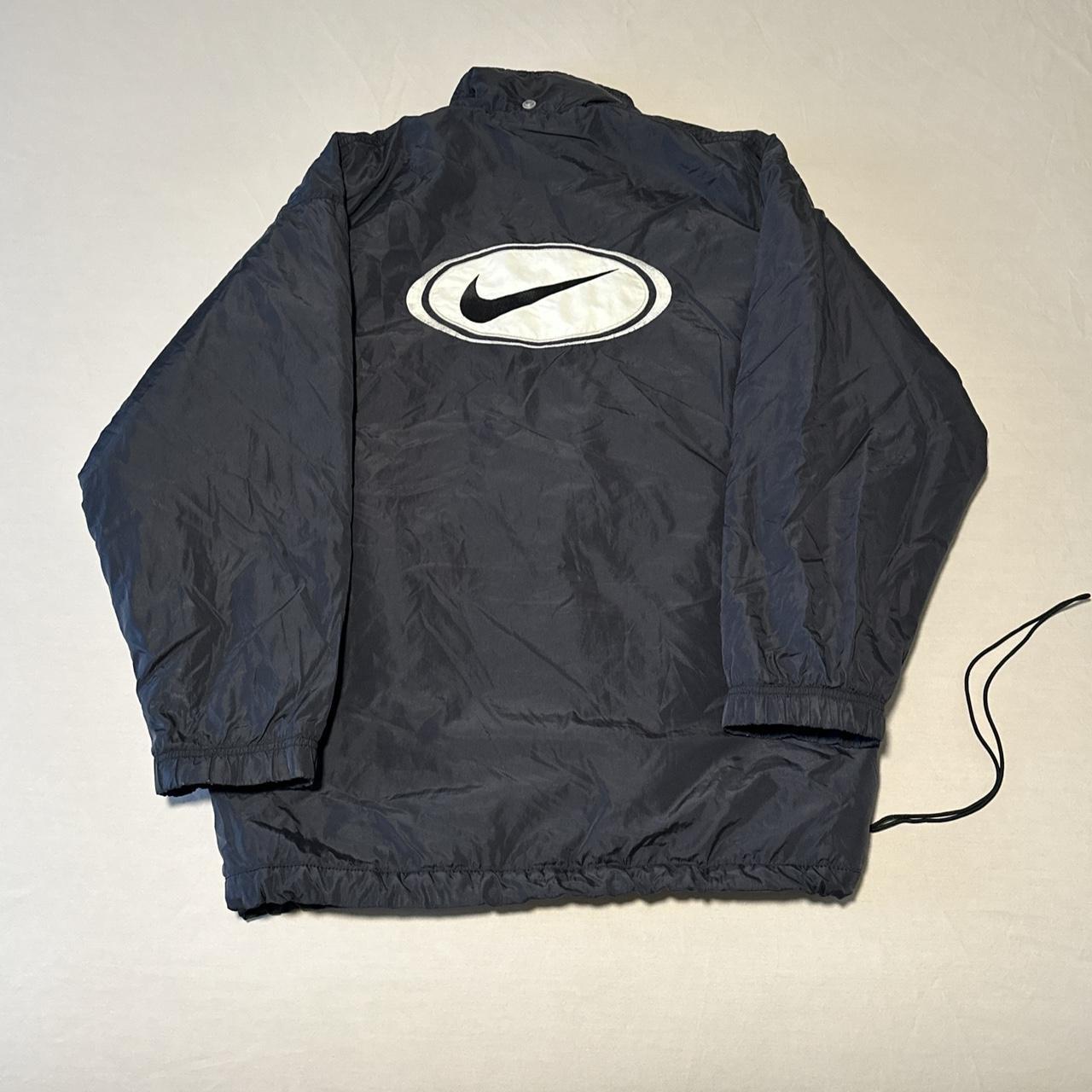 Vintage 90s Nike Zip Up Puffer Windbreaker jacket... - Depop