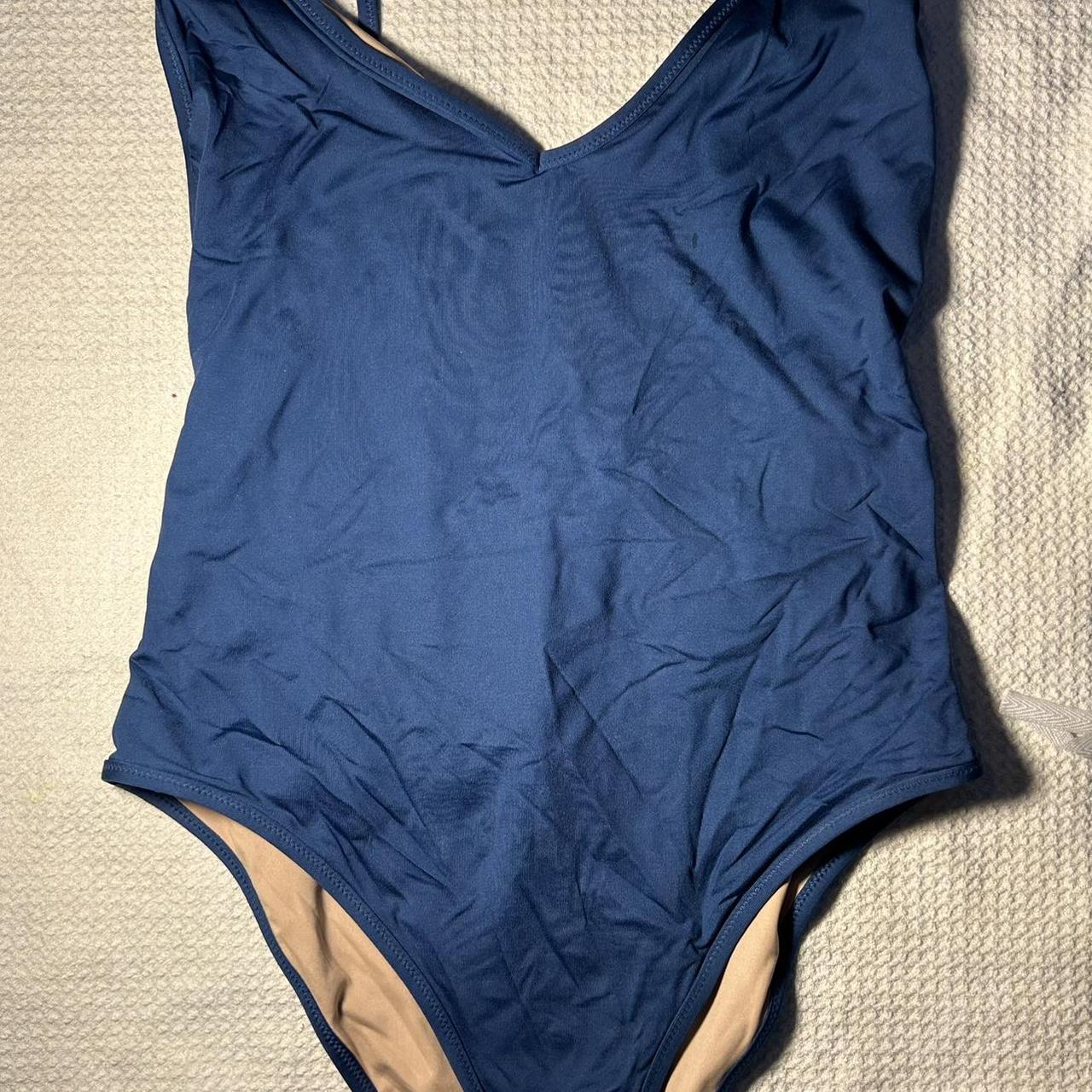 J.CREW Swimsuit, NWT, Royal Blue, size... - Depop