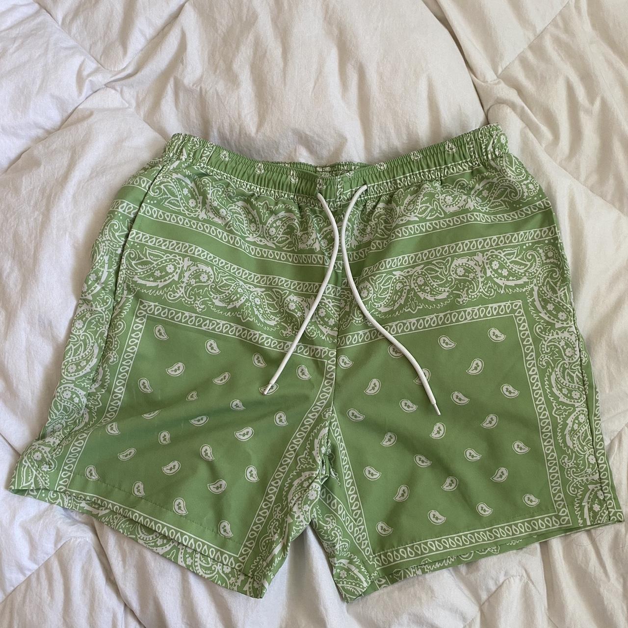 SHEIN Men's Green Shorts Depop