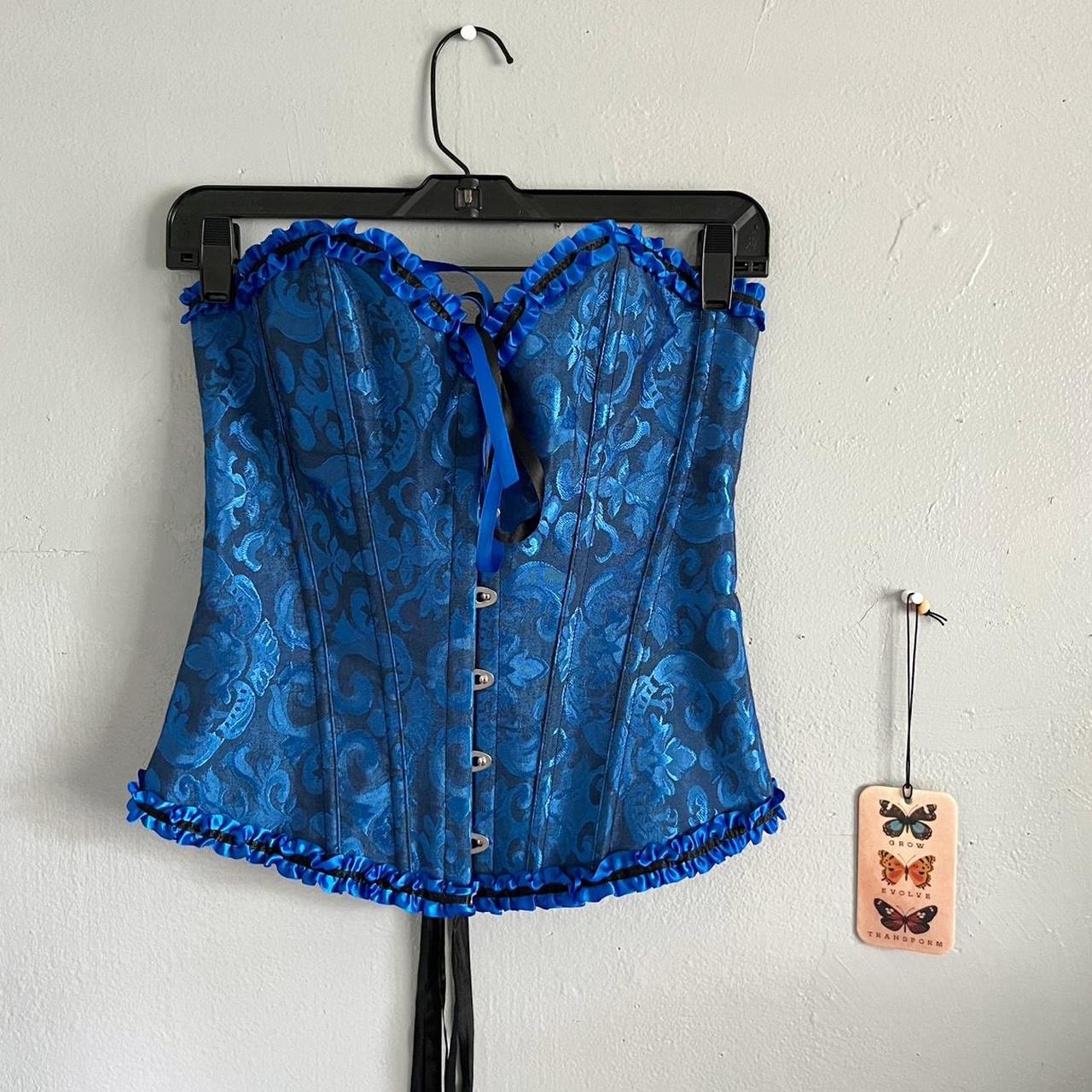 A Loves A Women's Blue and Black Corset