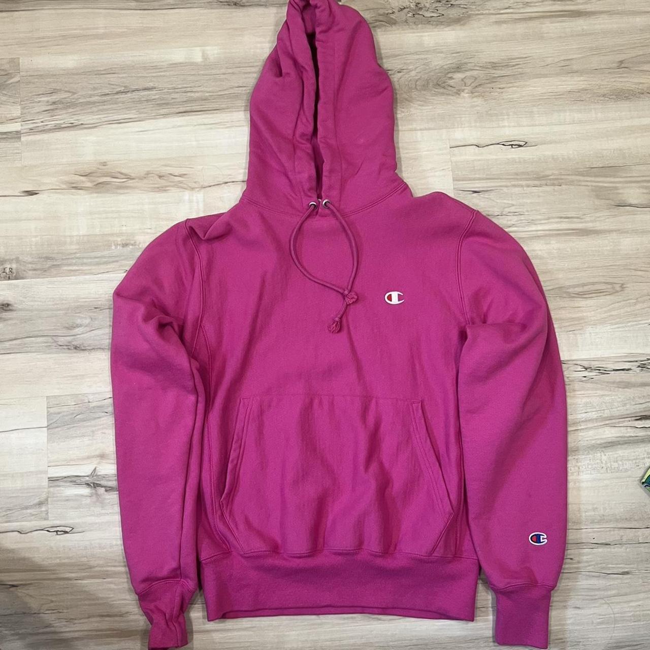 Bright pink 2024 champion hoodie