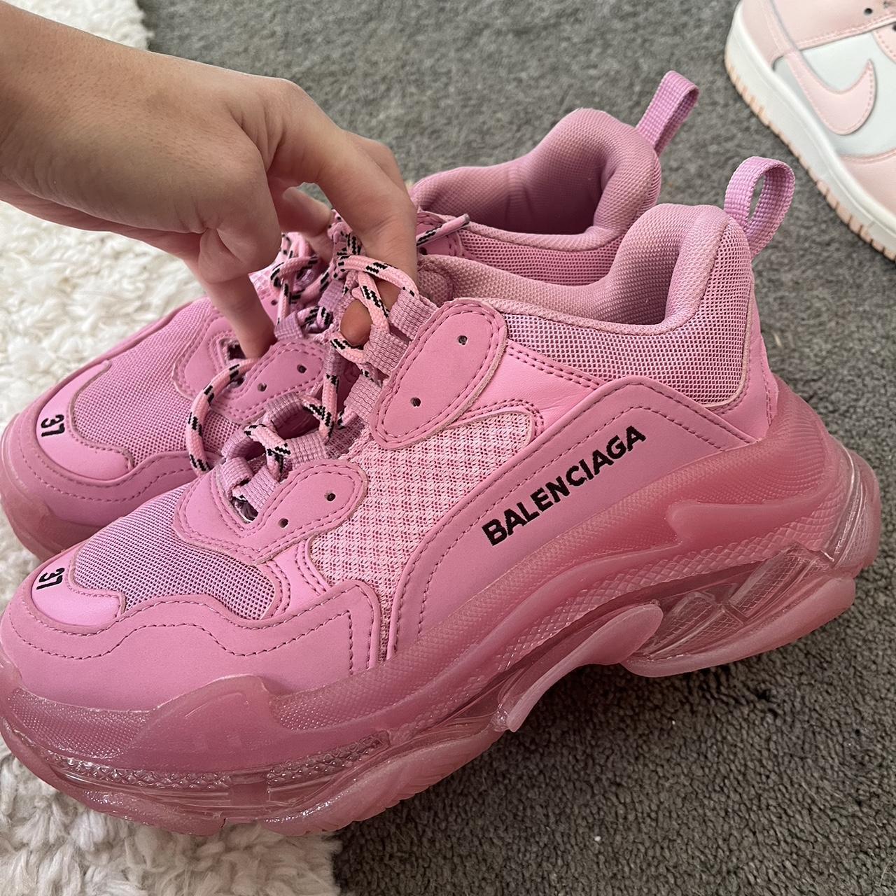 Balenciagas hot pink worn 1 time. balenciagas I... Depop