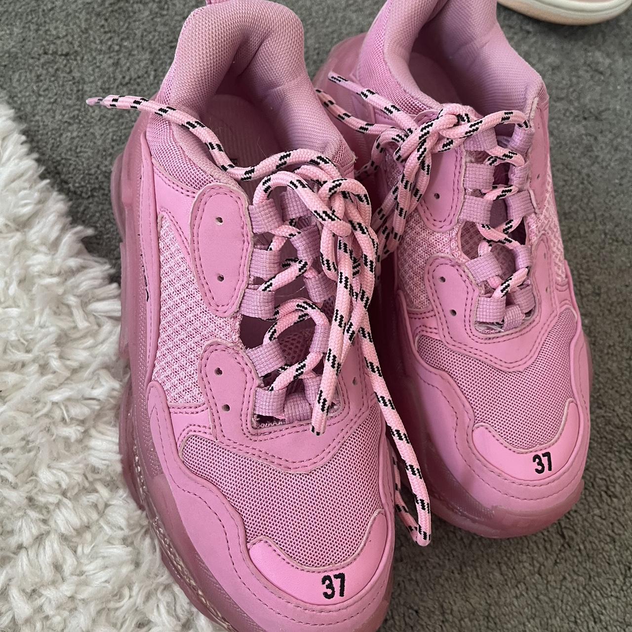 balenciagas pink and black