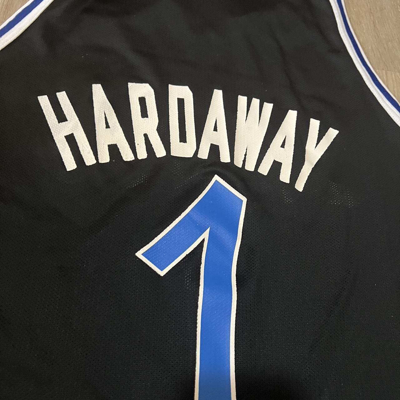 Champion Orlando Hardaway basketball jersey Black - Depop