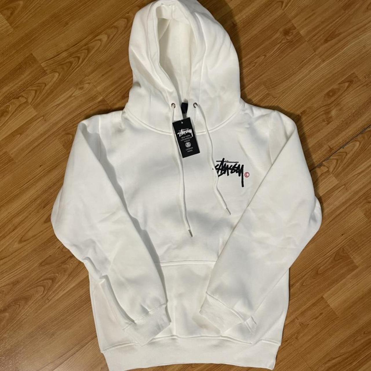 White Stussy hoodie, Size M, HMU BEFORE...