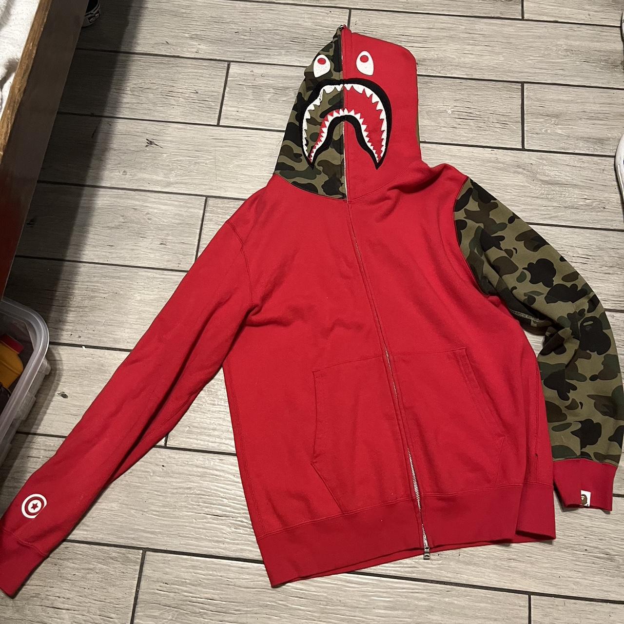 Size XL bape jacket could fit a large has some... - Depop