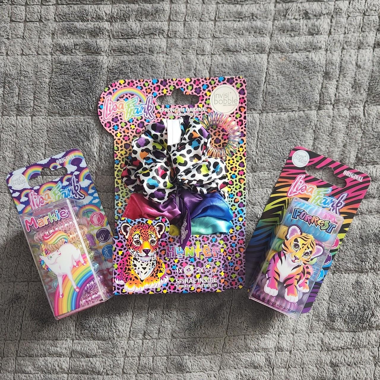 Lisa Frank Sprunchie original invisi bobble bundle... - Depop