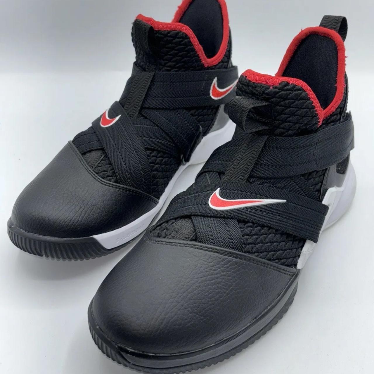 Nike LeBron Soldier 12 Bred GS Size 7Y AA1352 001. Depop