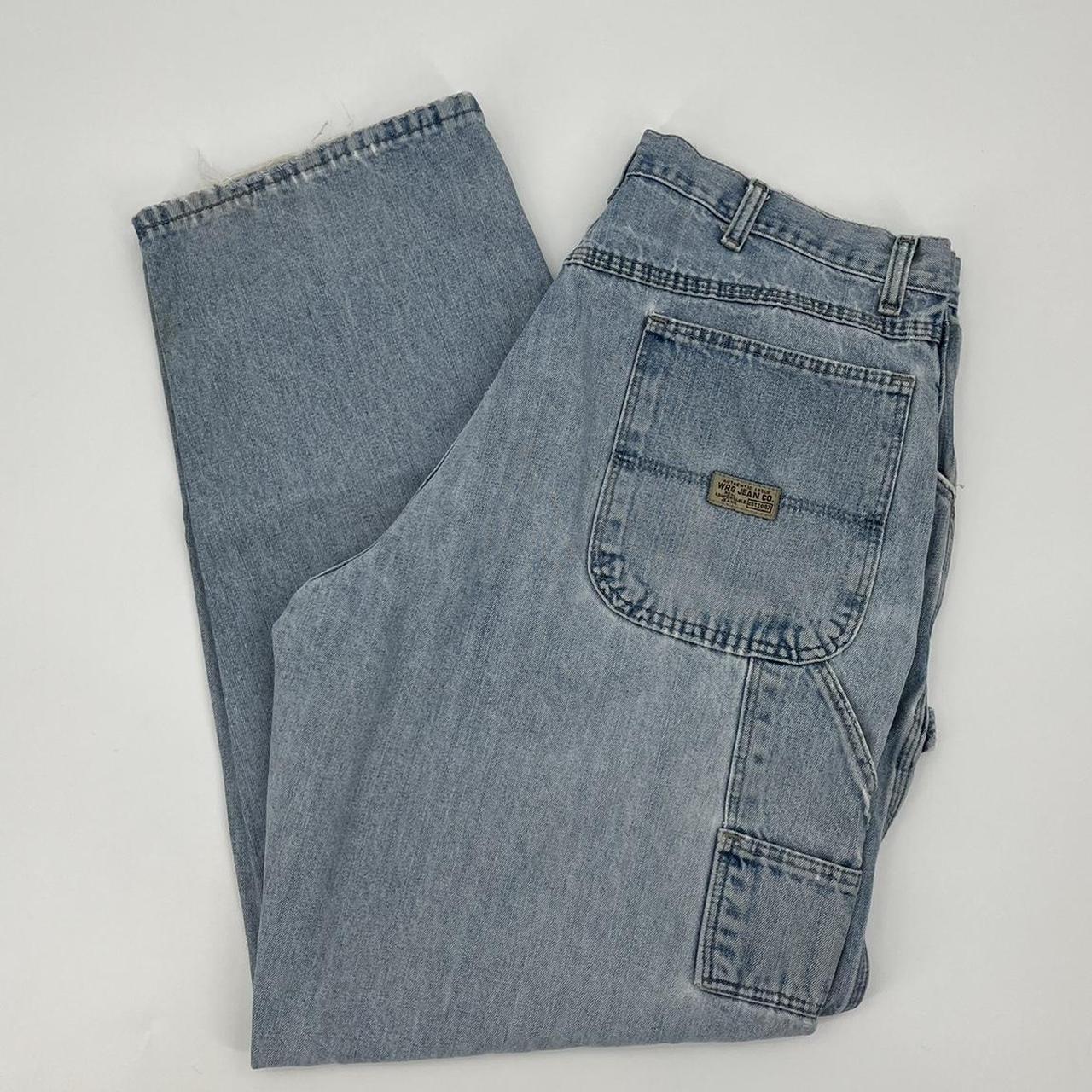 Vintage Wrangler Baggy Carpenter Pants Size... - Depop