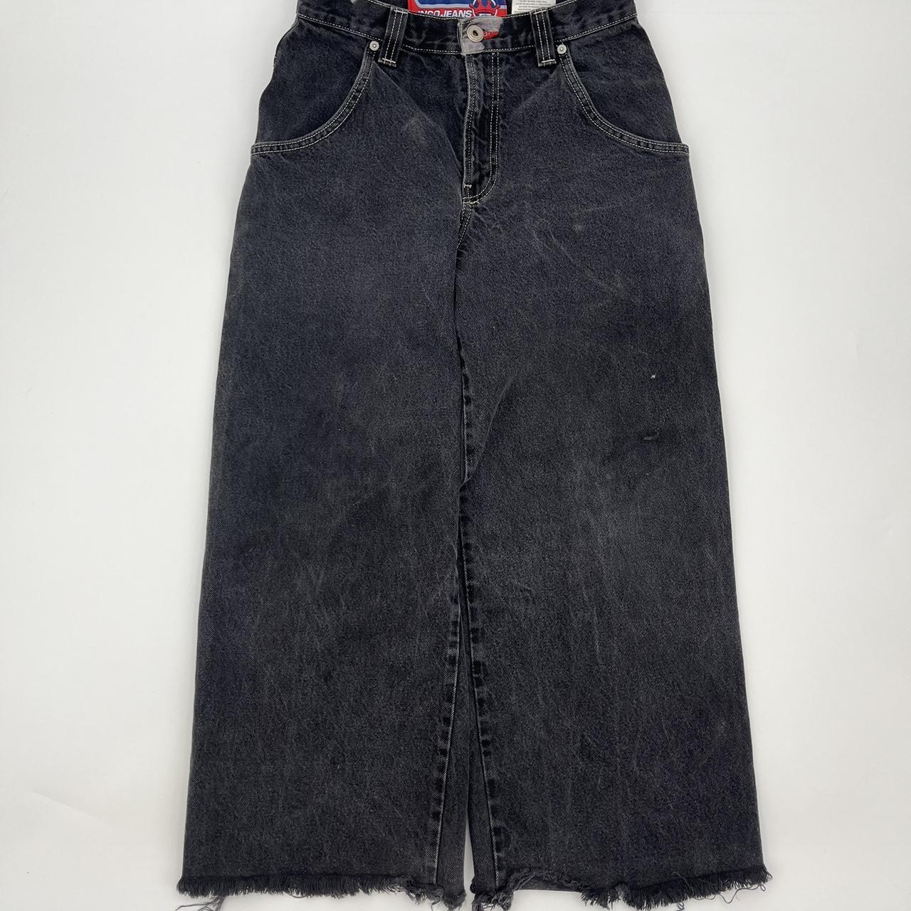 Y2K Vintage Black Baggy Wide Leg Dragon Jnco Jeans... - Depop