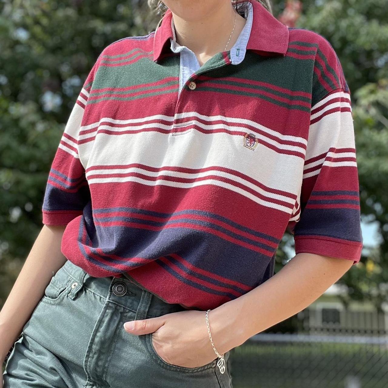 Vintage Tommy Hilfiger Striped Polo Short Sleeve