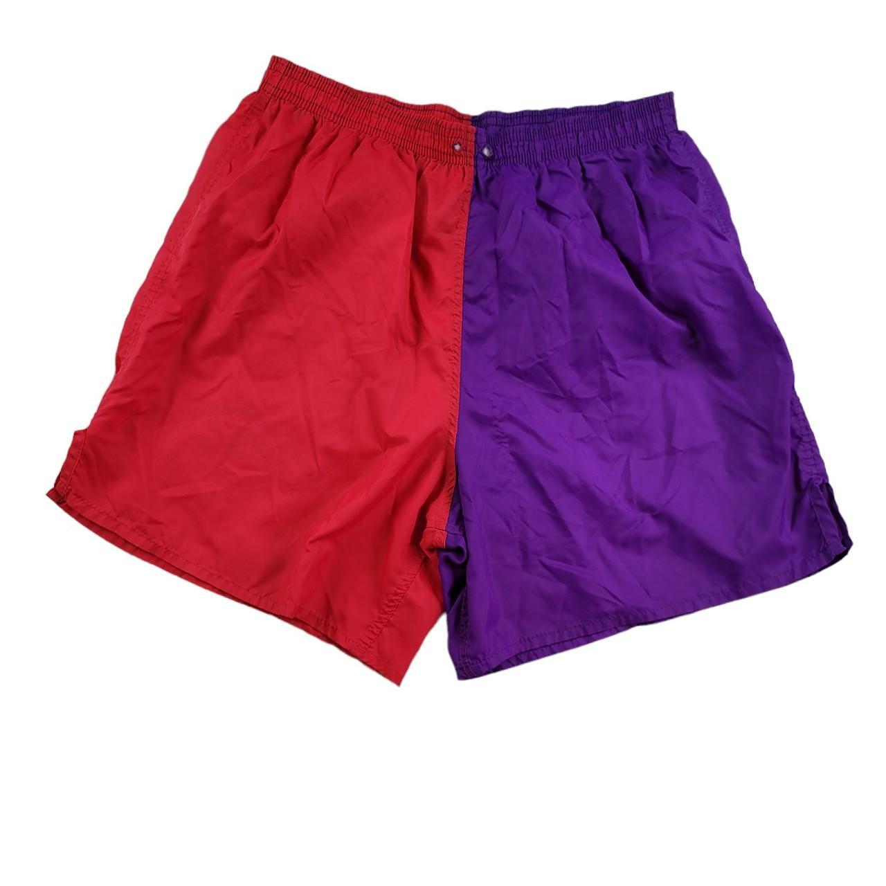 Umbro Men's Red and Purple Shorts | Depop