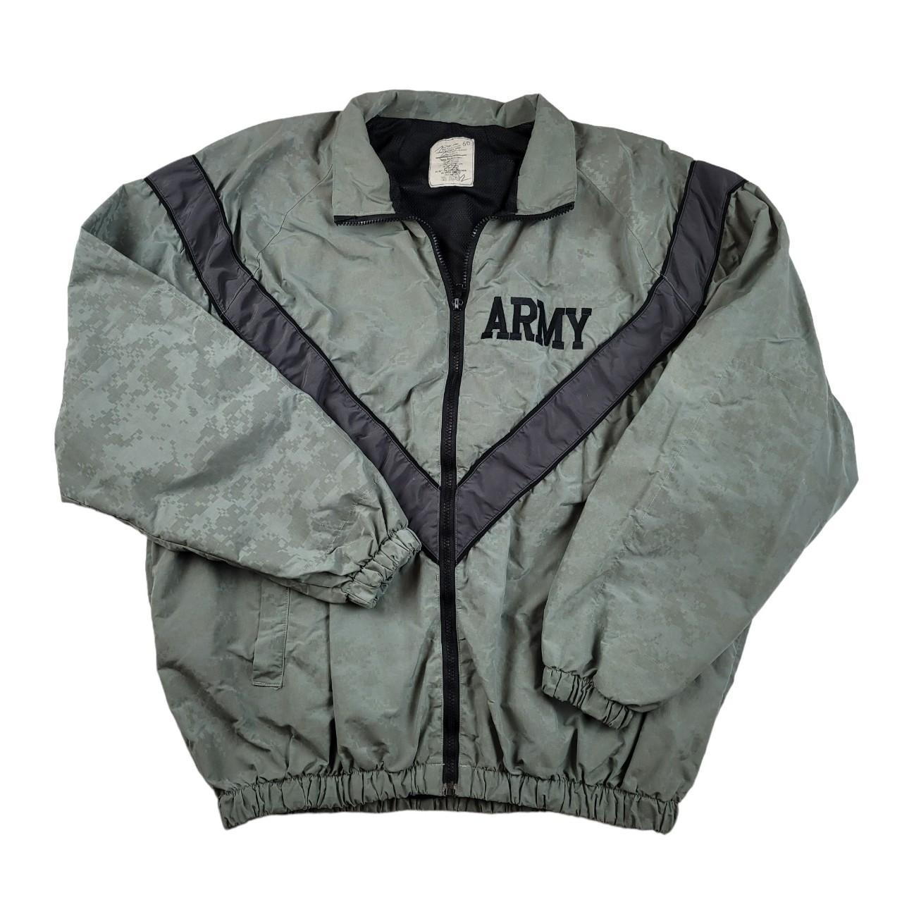 Army hot sale print windbreaker