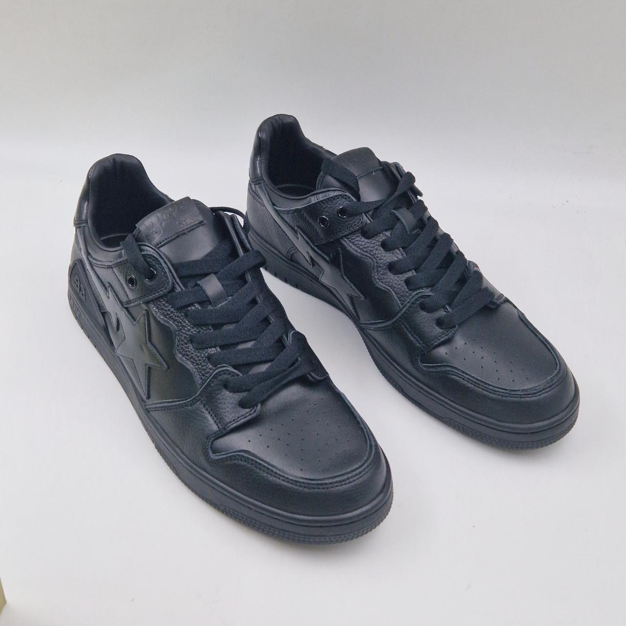 A Bathing Ape Bape Sk8 Sta 3 M1 'Triple Black' Low | Depop