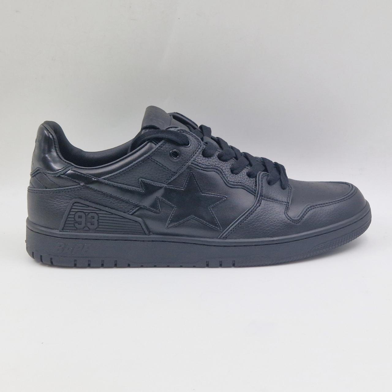 A Bathing Ape Bape Sk8 Sta 3 M1 'Triple Black' Low | Depop