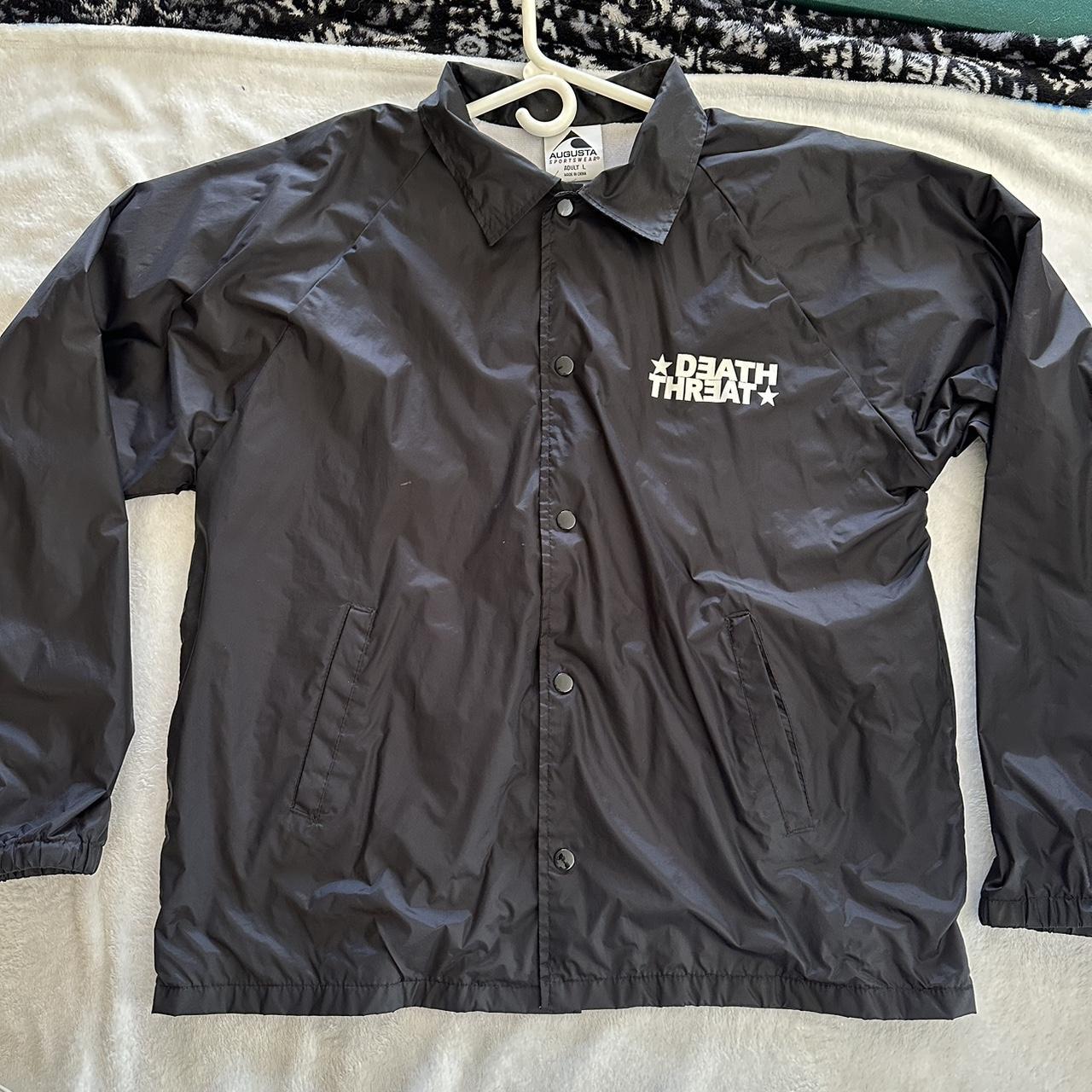 Death Threat Peace and security windbreaker... Depop