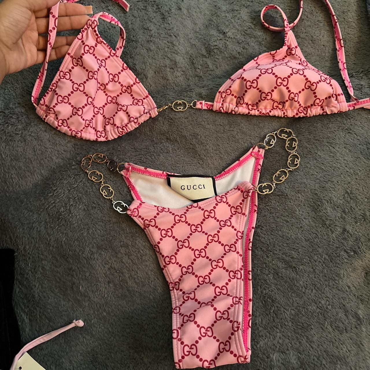 Gucci bathing suit , size small in both the bottoms... Depop