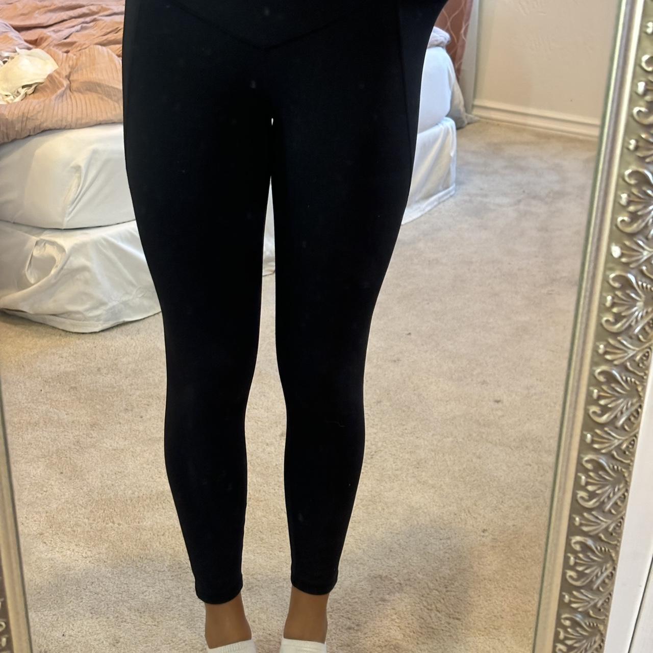 black fabletics leggings with pockets Depop