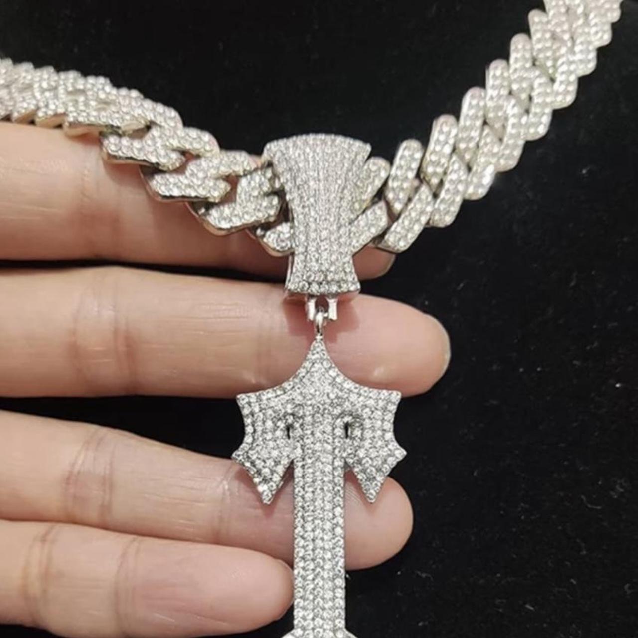 Trapstar Iced Out Cuban Chain Depop