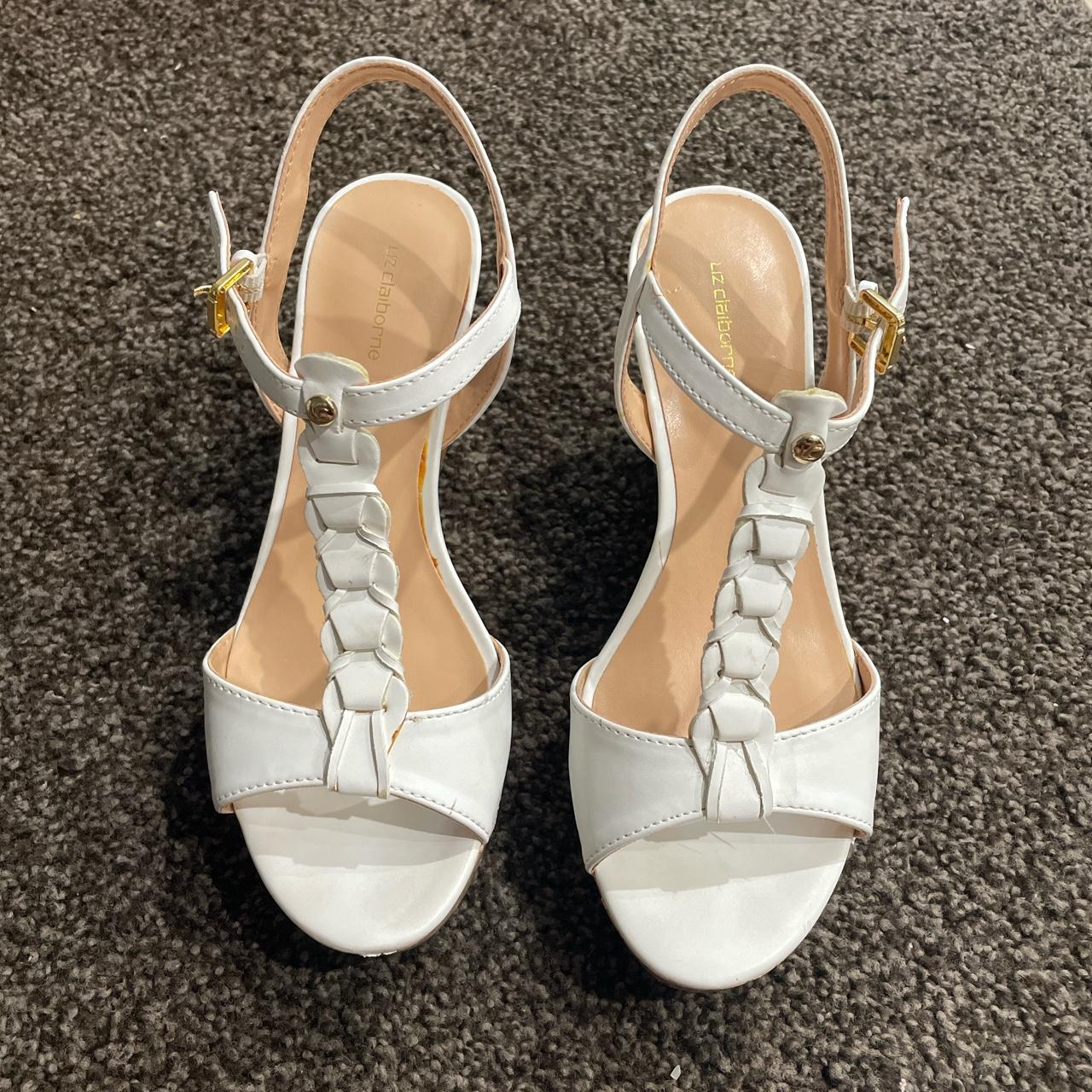 Cute best sale white wedges