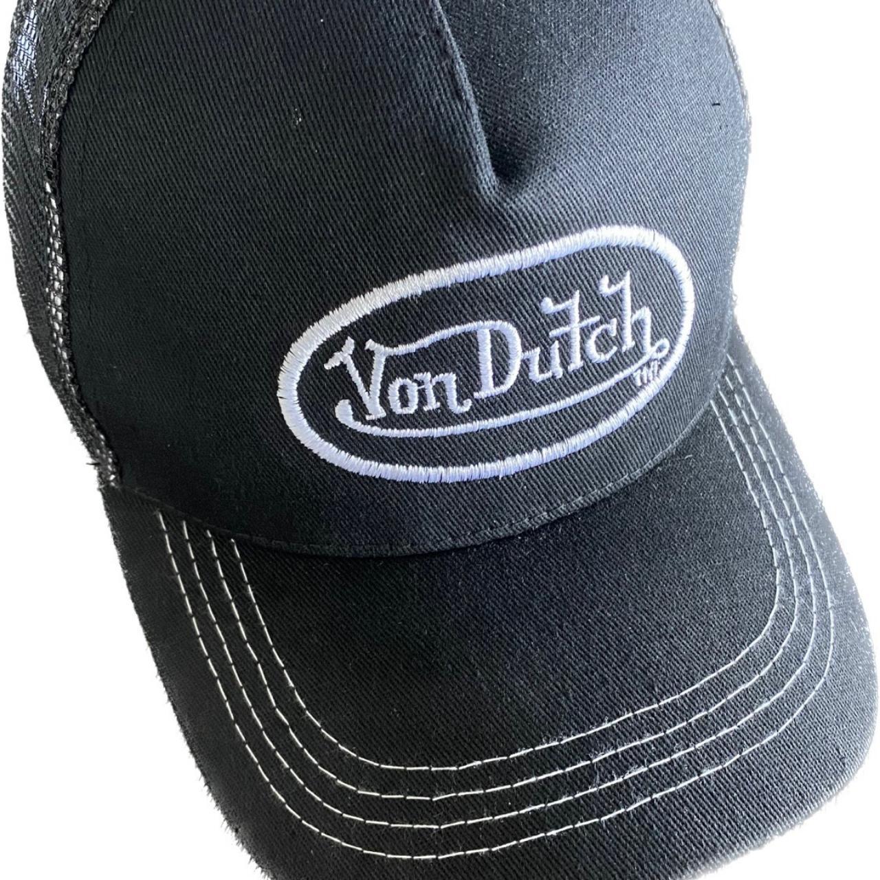 Von Dutch trucker hat Black, white and gold Brand - Depop