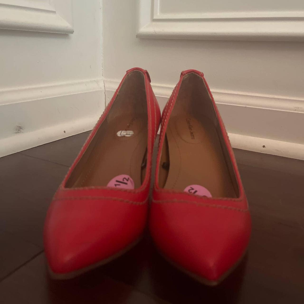 calvin klein red heels