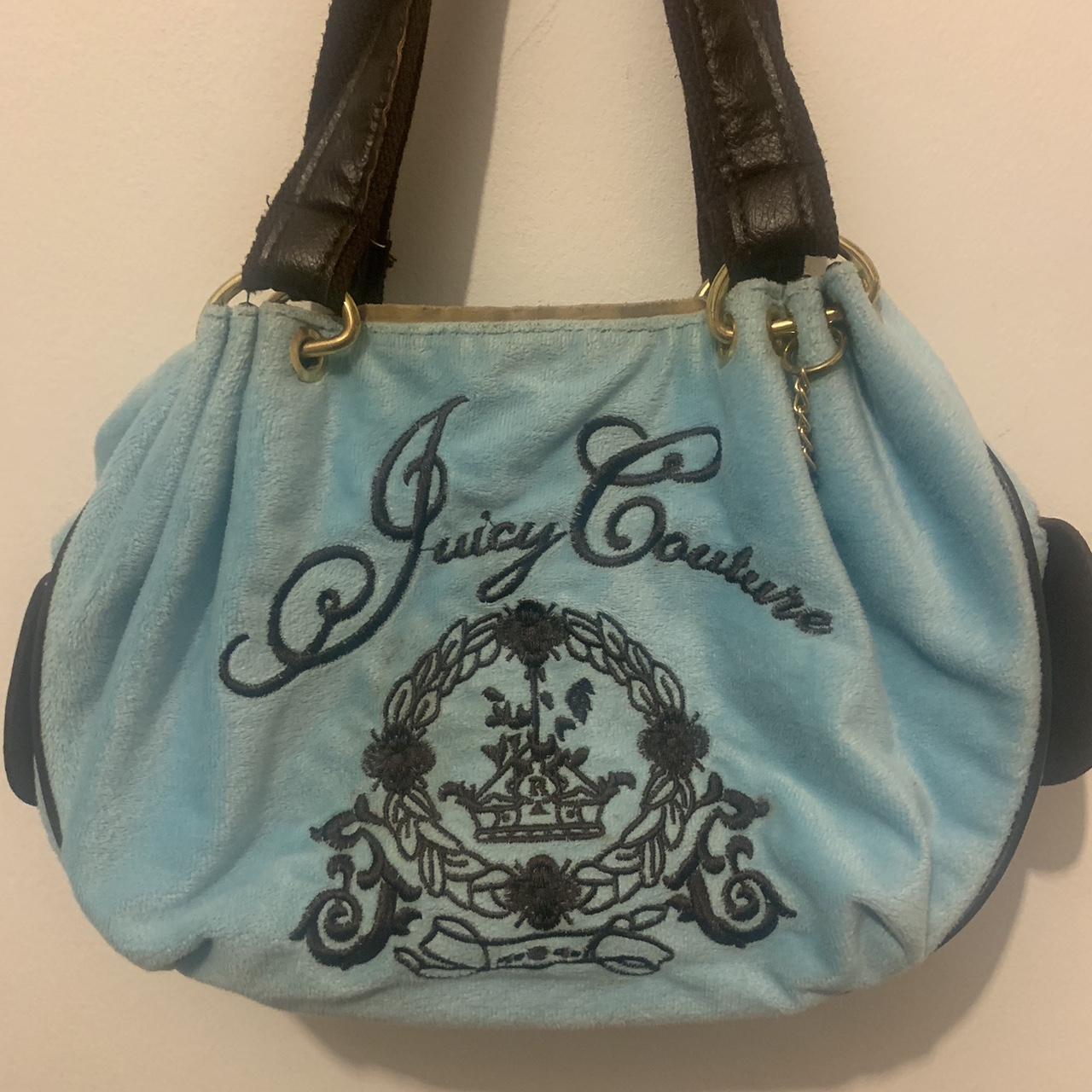 Handbag Juicy Couture Blue in Cotton - 35459265