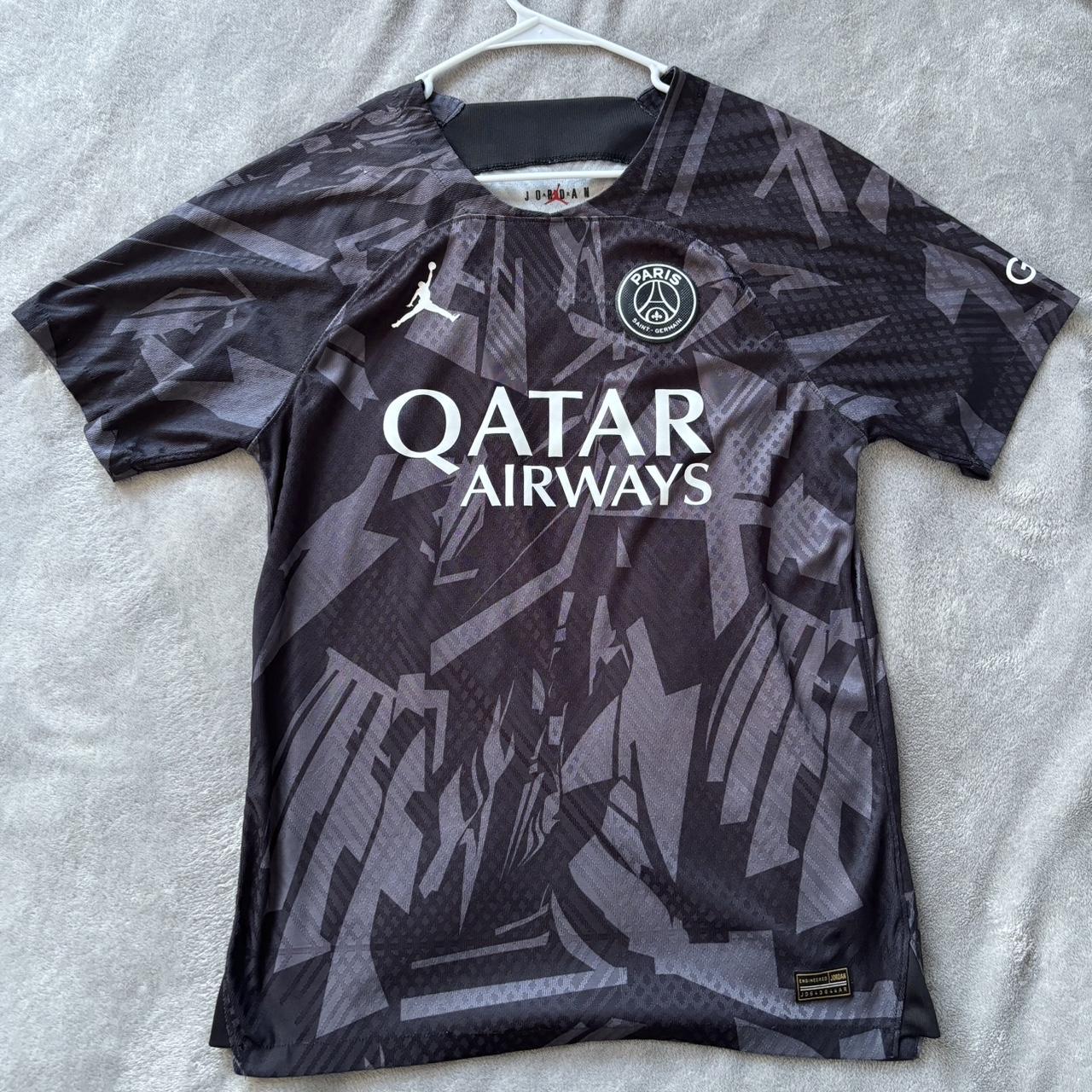 PSG 2022/23 away jersey black and grey Depop