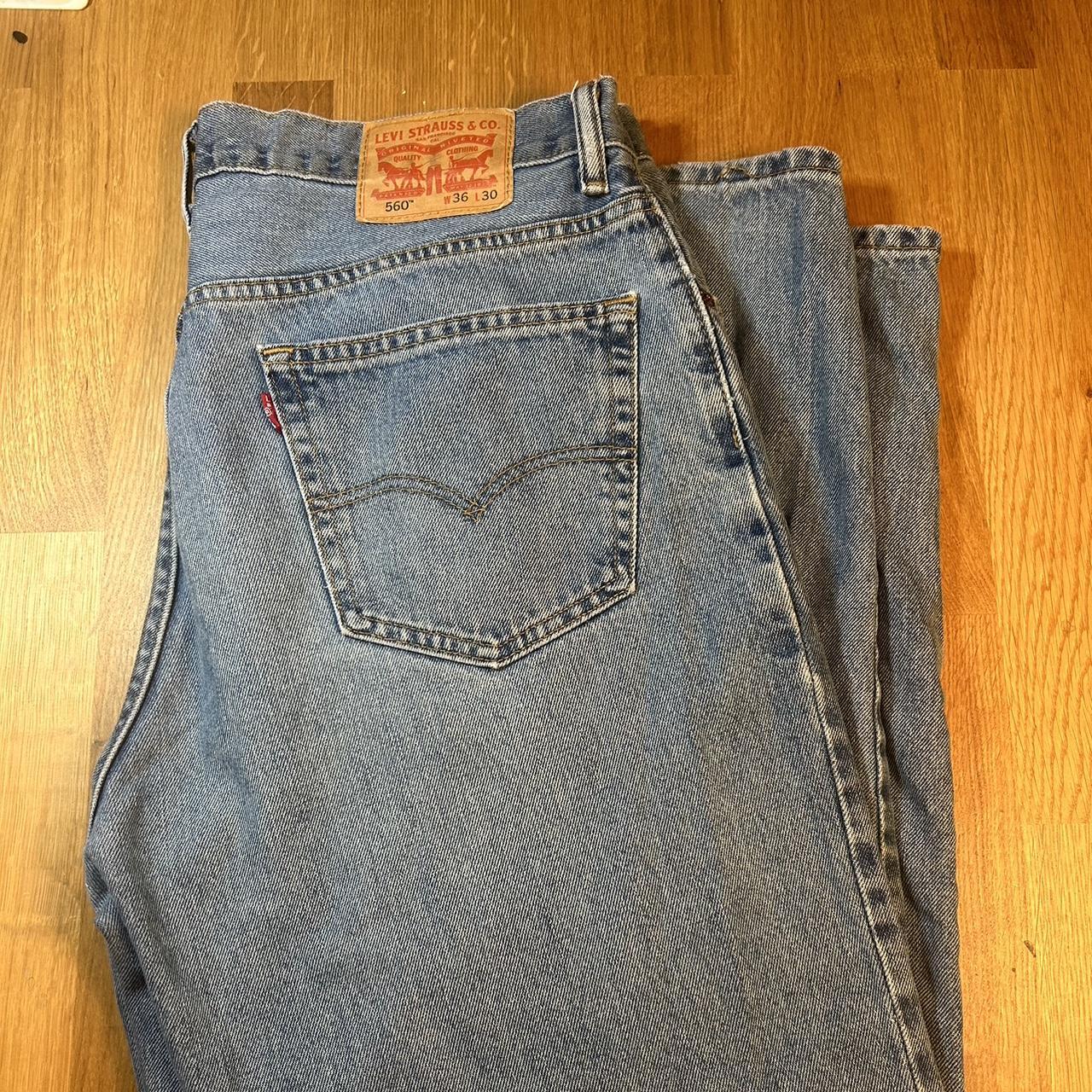 Old Levi Jeans, 560, Baggy Fit, Nicely worn in... - Depop