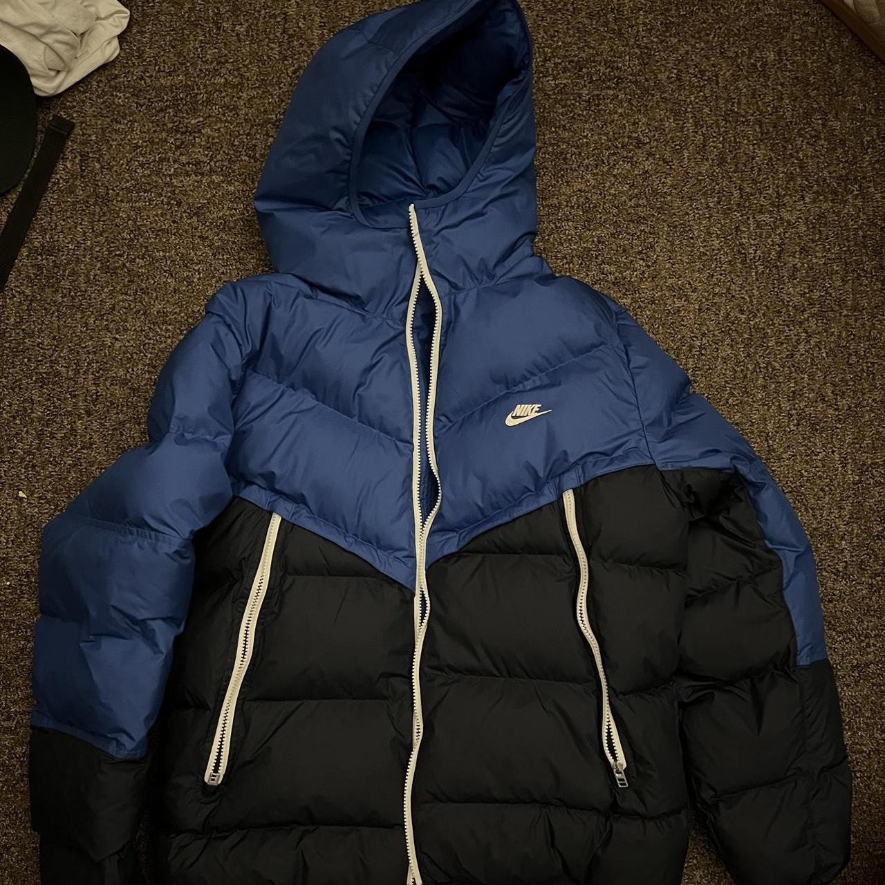 nike blue puffer jacket mens