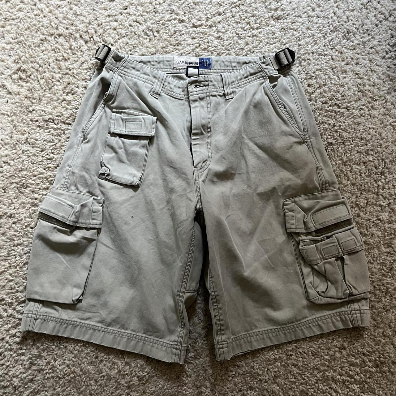 GAP baggy fit khaki cargo shorts size adult... Depop