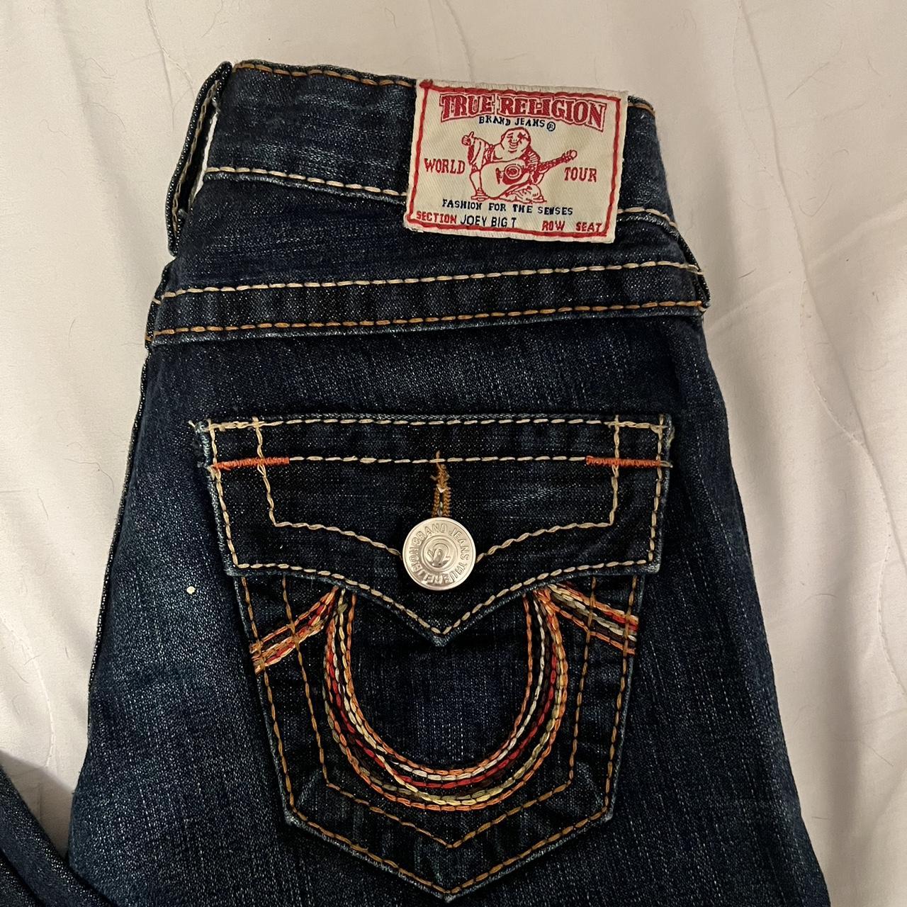 Vintage True Religion Low Rise Flare Jeans Size 24... - Depop