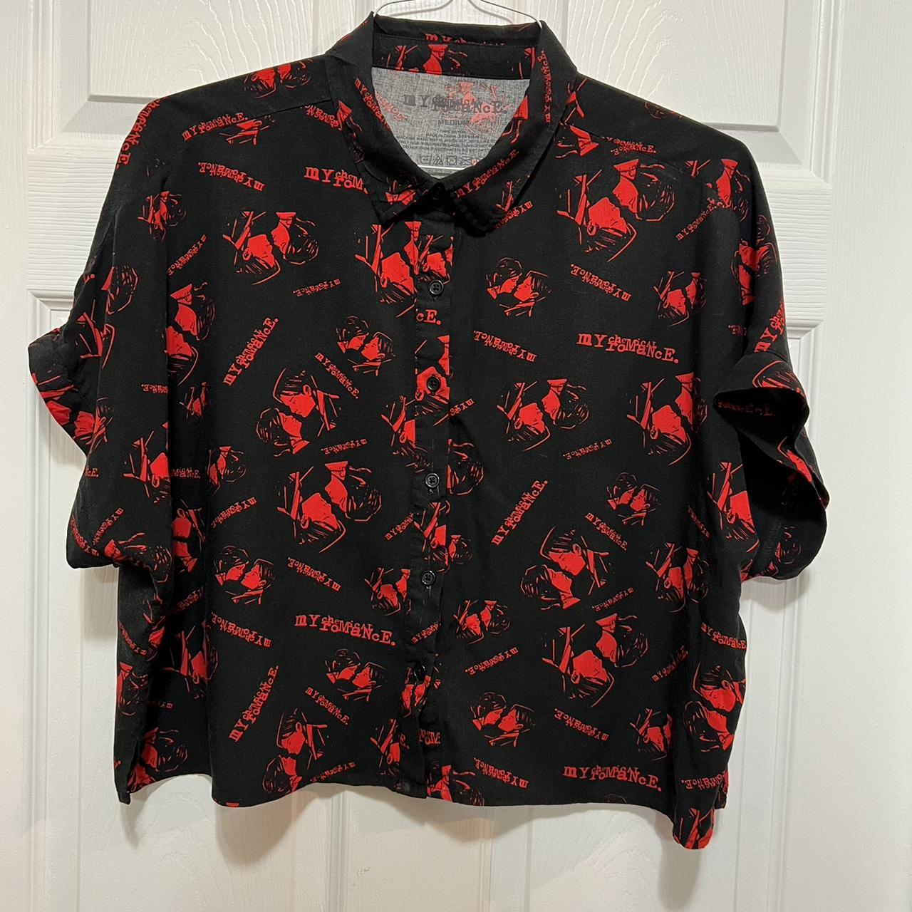 Hottopic My Chemical Romance Button Up #Hottopic... - Depop