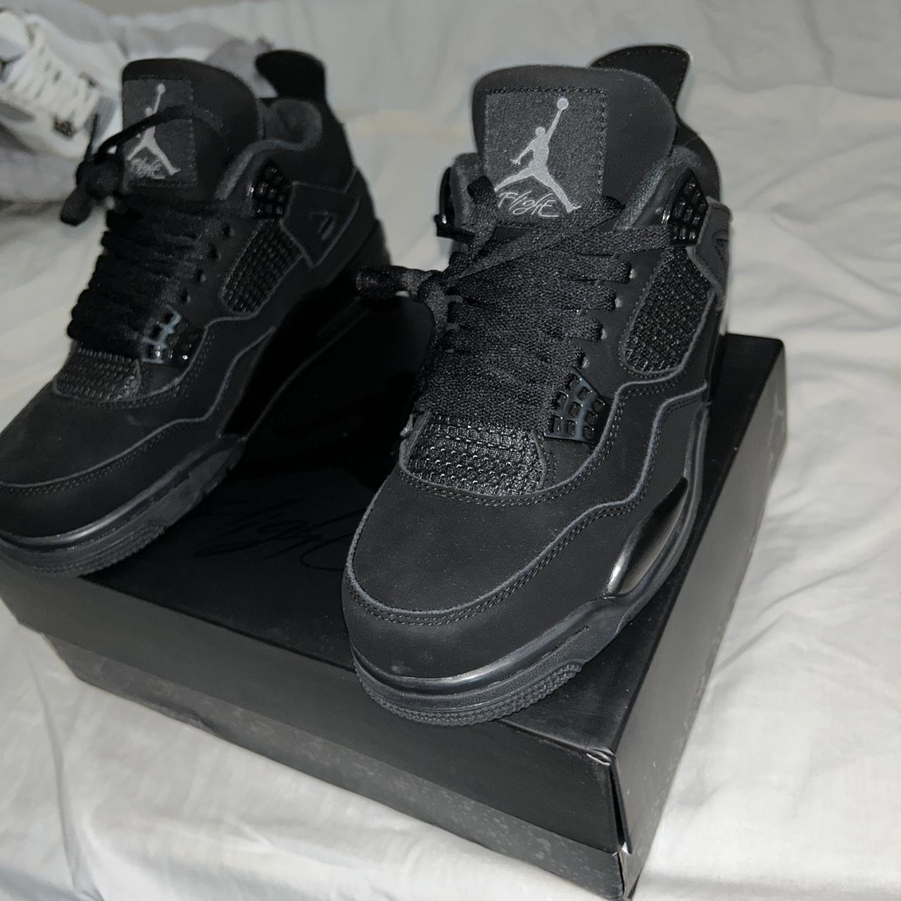 Jordan 4s black cats - Depop