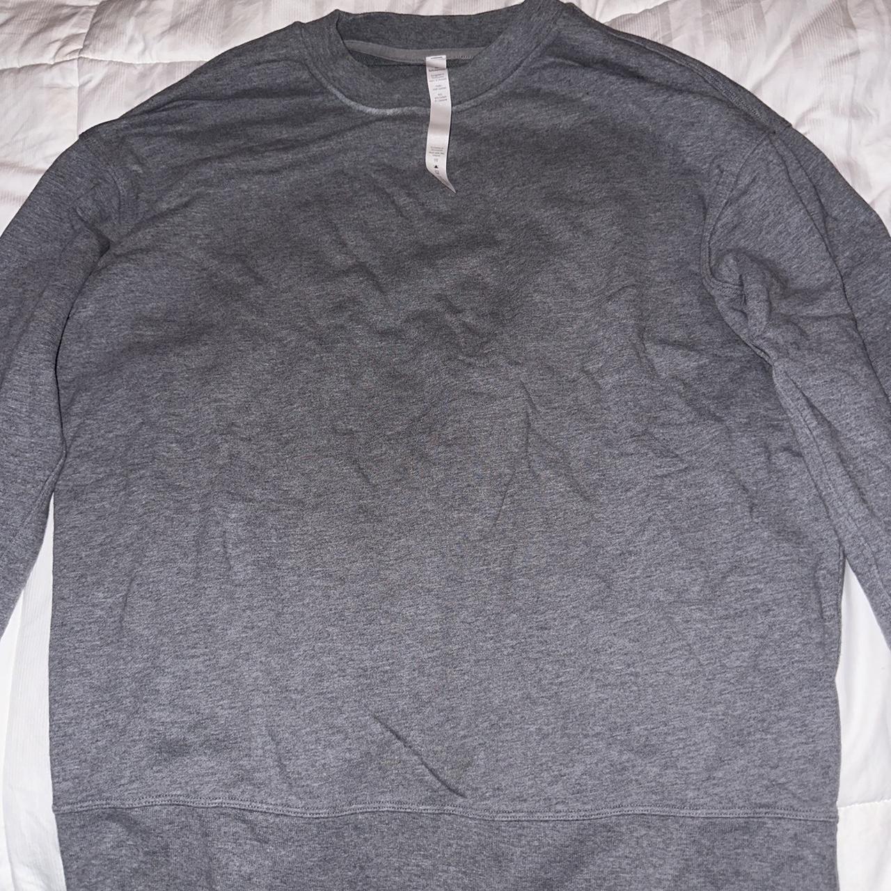 LuluLemon Dark Grey Sweatshirt Pullover Spellout - Depop