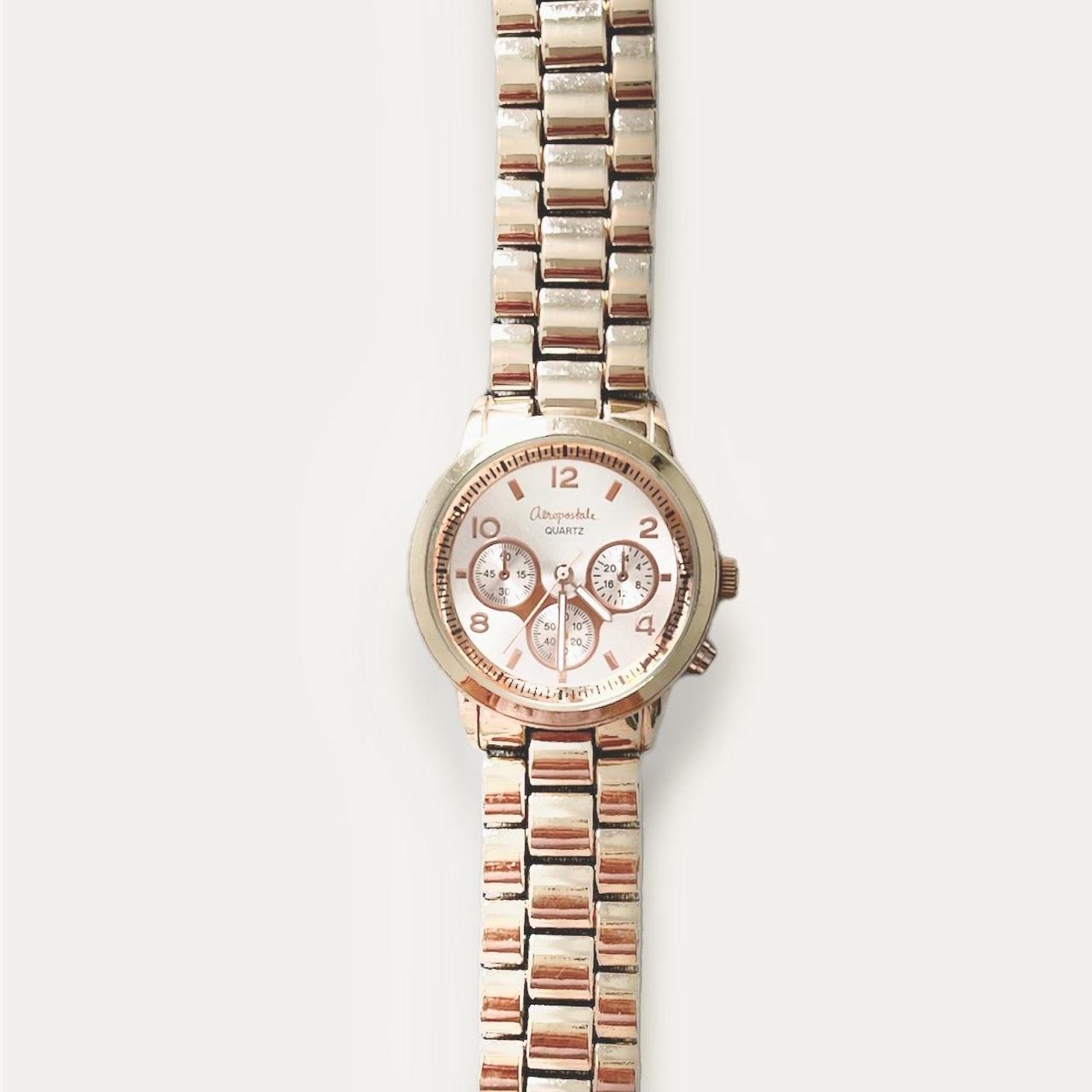 Fashion aeropostale rose gold watch